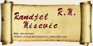 Ranđel Mišević vizit kartica